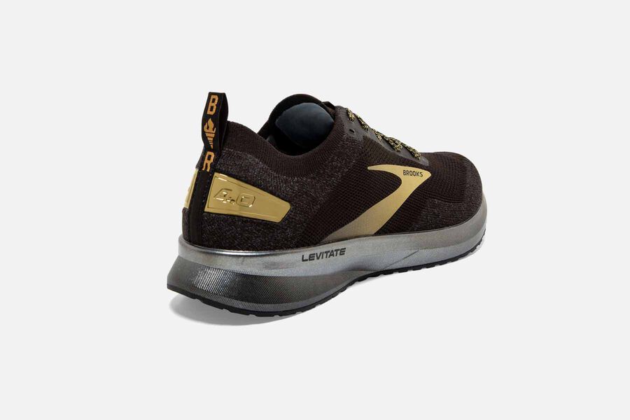 Brooks Levitate 4 Road Loopschoenen Heren - Zwart/Goud - 973841IOD